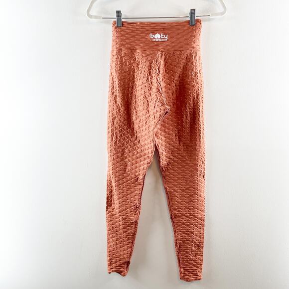 Booty by Brabants Chrome Full Zip Hoodie Jacket & Leggings Workout Set Orange - Picture 7 of 11